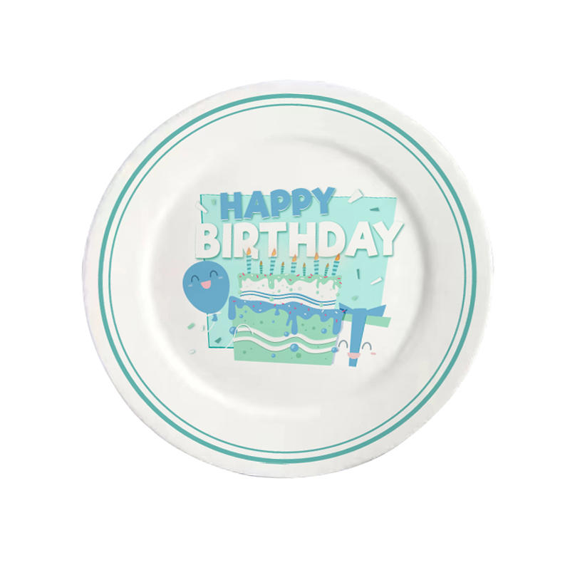 Disposable different pattern birthday paper plate