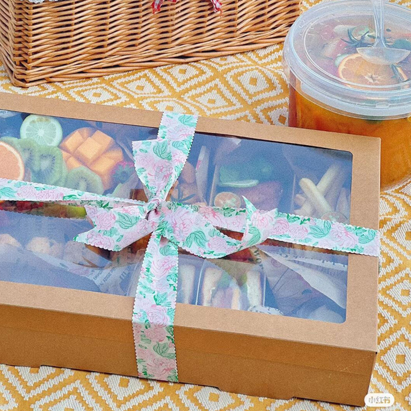 Transparent lid and base packaging fruit and dessert box