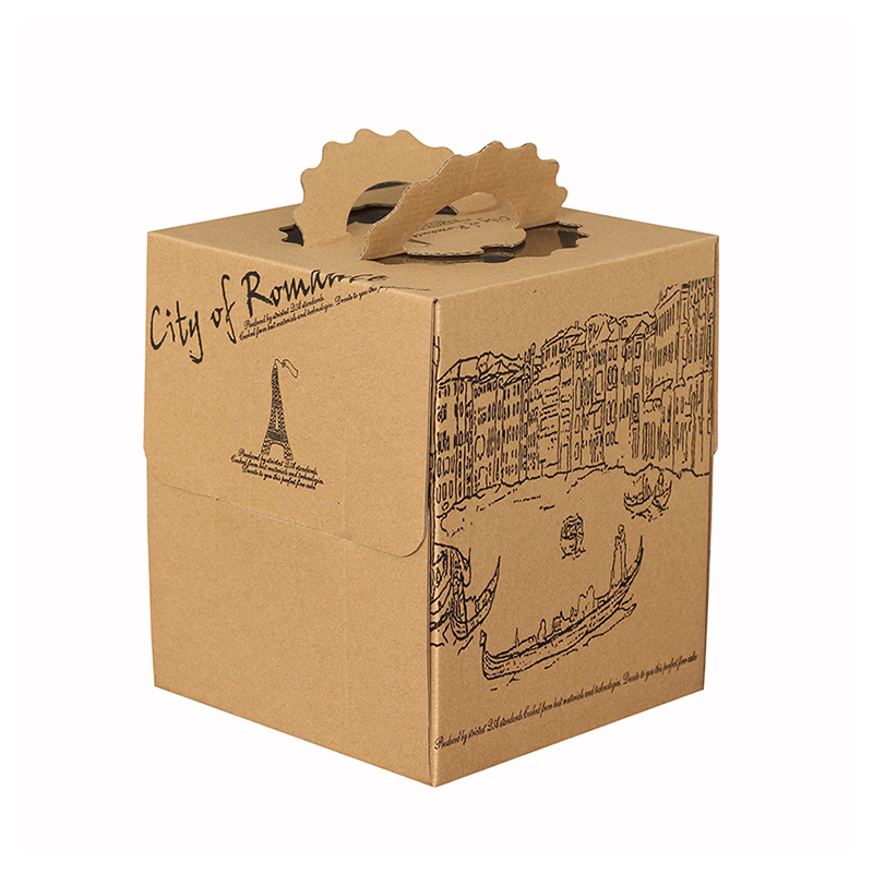 Brown kraft paper boxes for packaging cakes