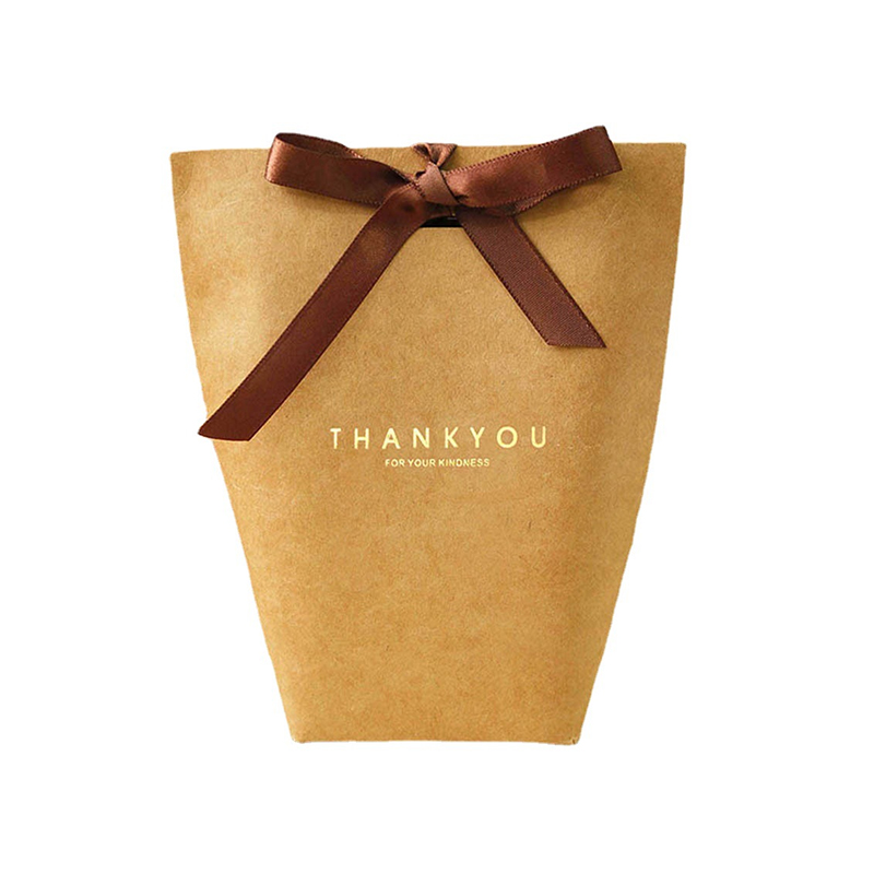 Kraft Paper Packaging Gift Box With Ribbon