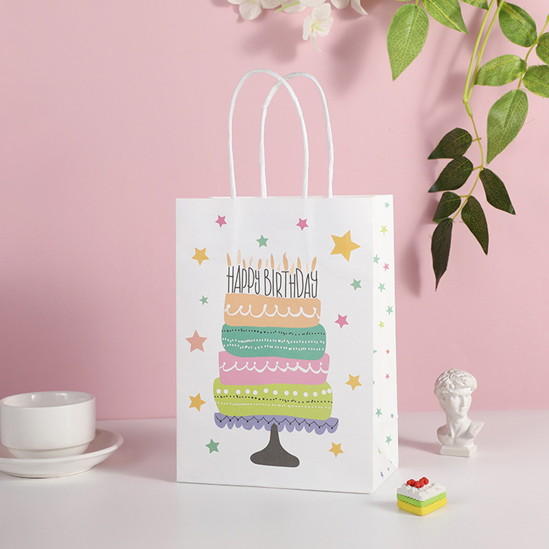 Cute Birthday Paper Packaging Bags