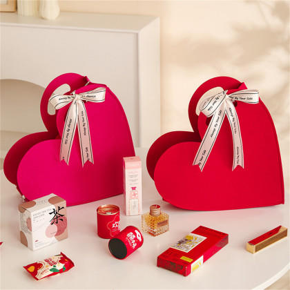 Premium Love Heart Shape Candy and Gift Flower Bags 